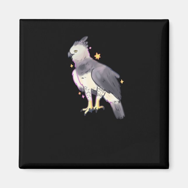 Aimant Sticker Harpy Eagle Art (Devant)