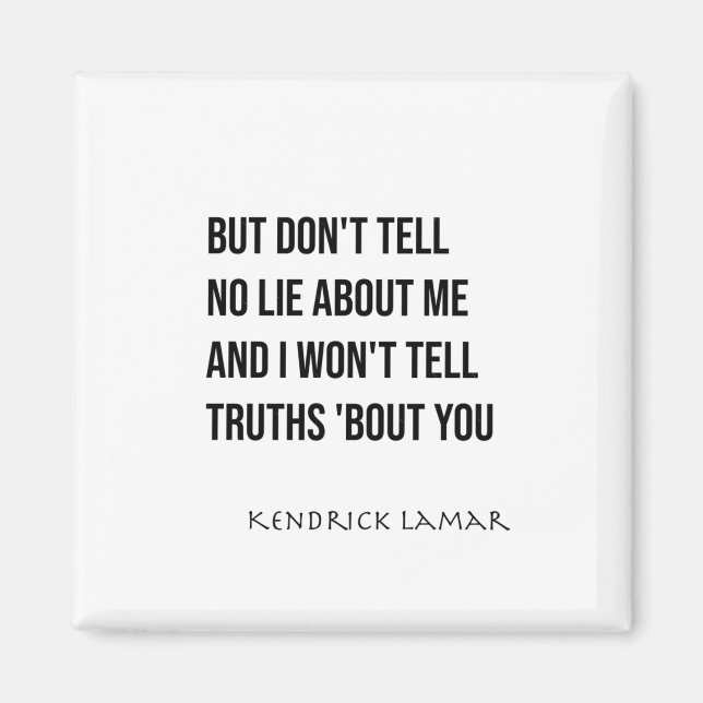 Aimant Sticker Kendrick Lamar - Euphoria (punchline) (Devant)