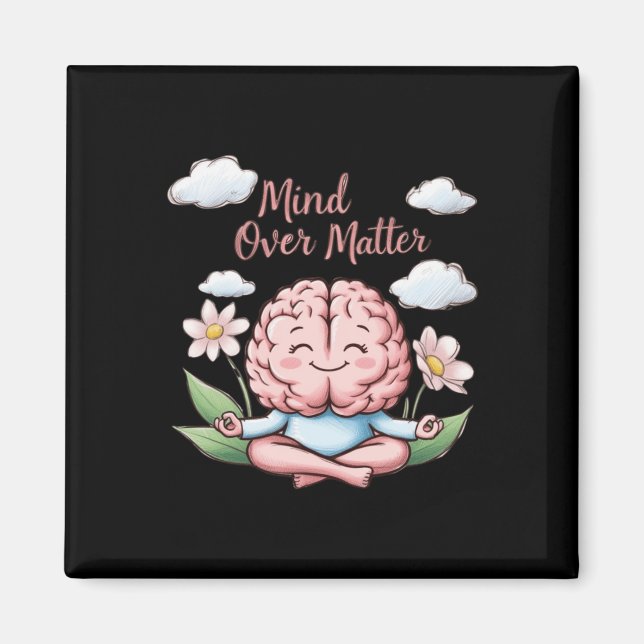 Aimant Sticker pour cerveau de dessin animé (Devant)