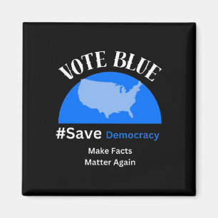 Aimant Sticker pour "sauver la démocratie" de Vote Blue