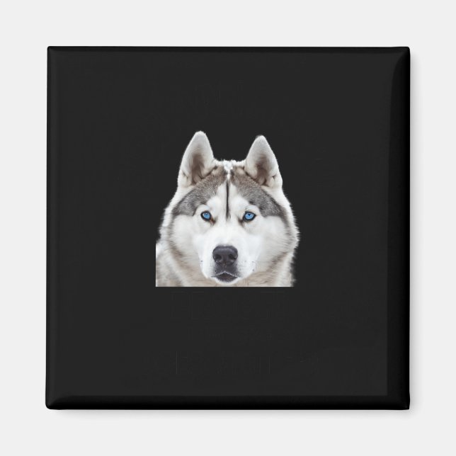 Aimant Sticker Sibérien Husky Preof That Size S (Devant)