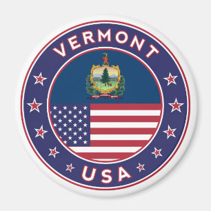 Aimant sticker Vermont, étui téléphonique, sac fourre-tou