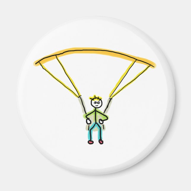 Aimant Stickman Parapente (Devant)