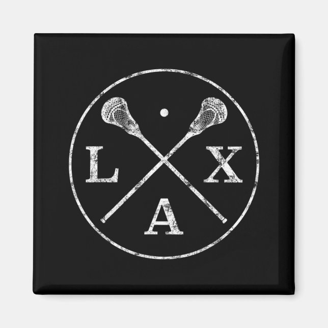 Aimant Sticks de crosse Emblem I Tee pour les joueurs LAX (Devant)
