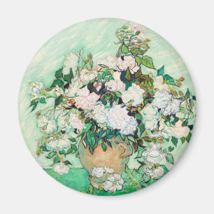 Aimant Still Life Roses in a Vase by Vincent van Gogh