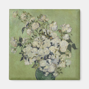 Aimant Still Life Roses rose dans un vase de Van Gogh