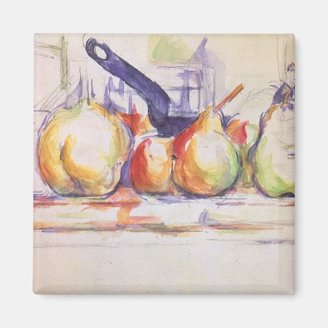 Aimant Still Life with Saucepan by Paul Cezanne (Devant)