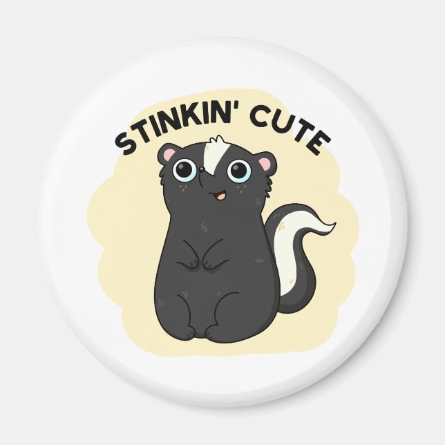 Aimant Stinkin Funny Adorable Skunk Pun (Devant)