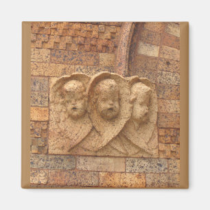 Aimant Stone Citizens trois nourrissons en granit