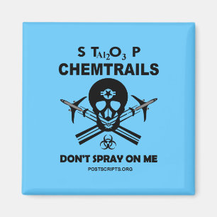 Aimant Stop Chemtrails - Ne me vaporisez pas !