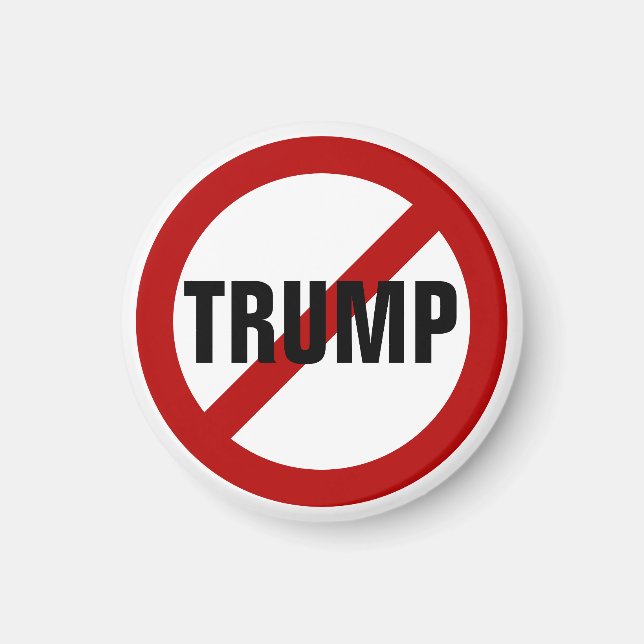 Aimant Stop Donald Trump Anti-Trump Pinback Button (Devant)