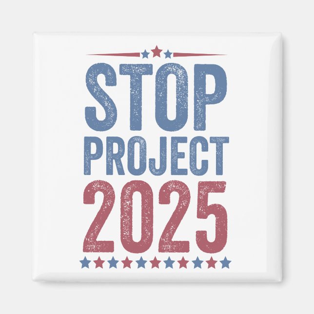 Aimant Stop Project 2025 Trump Harris American Patroitic (Devant)