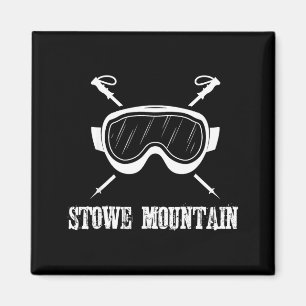 Aimant Stowe montagne vermont skieur ski rustique