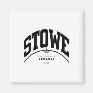 Aimant Stowe Vermont Randonnée Stowe Souvenir Rétro Monta