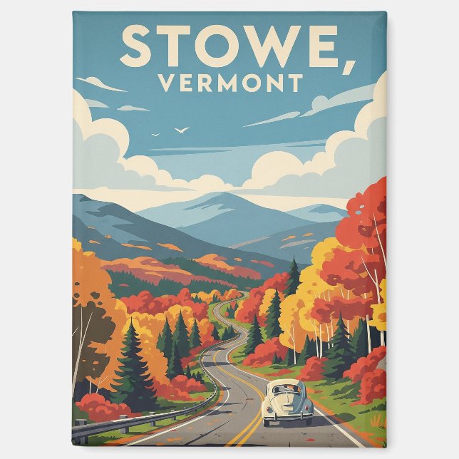 Aimant Stowe Vermont Travel (Recto)