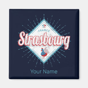 Aimant Strasbourg Grand Est France Roster Rétro Vintage