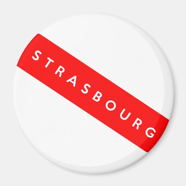 Aimant strasbourg ville france pays nom du texte (Devant)