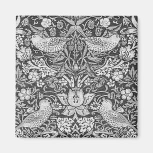 Aimant Strawberry Thief Grey, William Morris