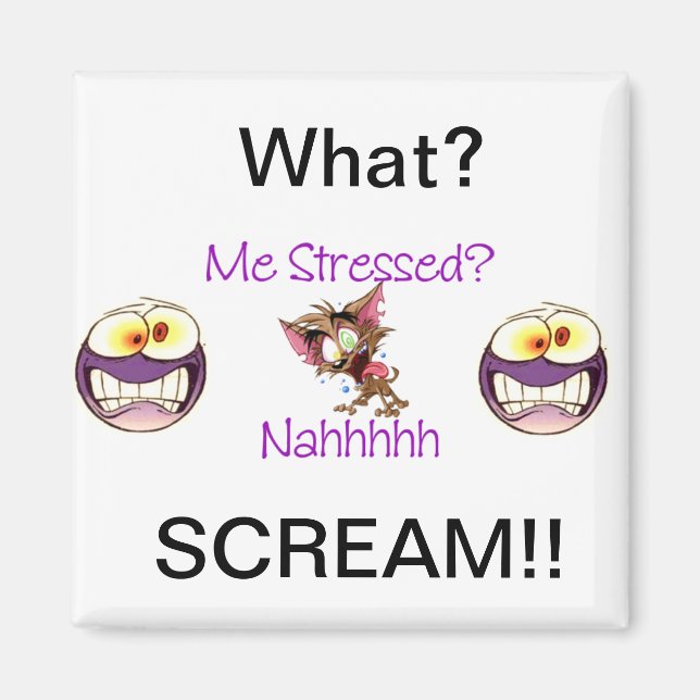 Aimant "Stress Out" (Devant)
