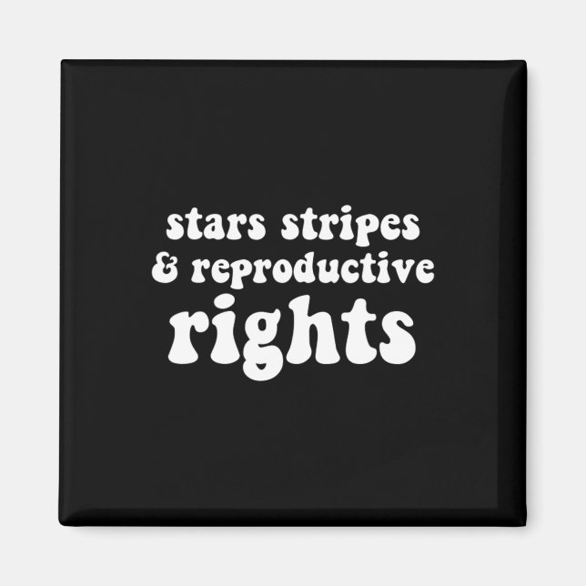 Aimant Stripes Et Droits De Reproduction Pro Choix (Devant)