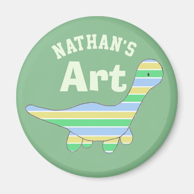 Aimant Stripy dinosaure (Devant)