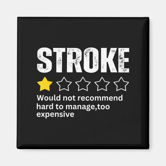 Aimant Stroke Survivor Heart Disease Warrior Fighter Card (Devant)