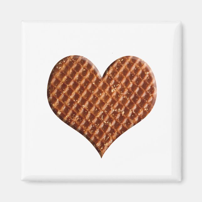 Aimant Stroopwafel hartjes (Devant)