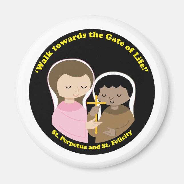 Aimant Sts. Perpetua et Felicity (Devant)