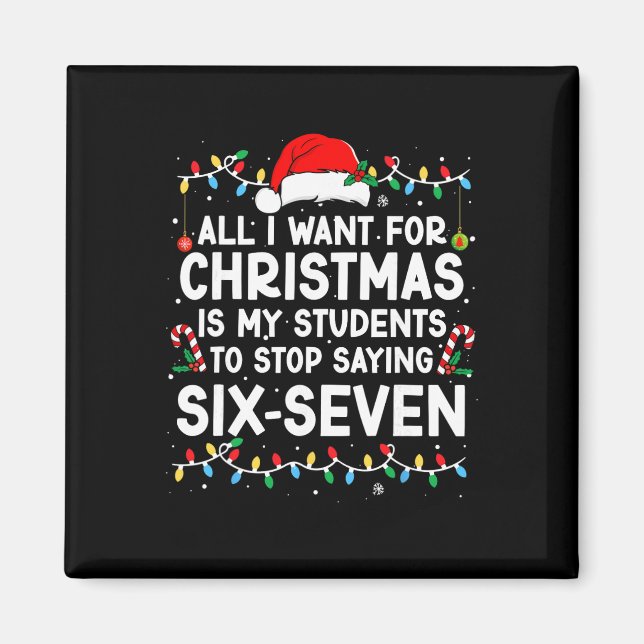 Aimant Students Saying 6-7 67 Six Seven Meme Teacher Chri (Devant)