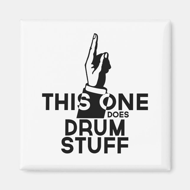Aimant Stuff - Drums Drôle Musique (Devant)
