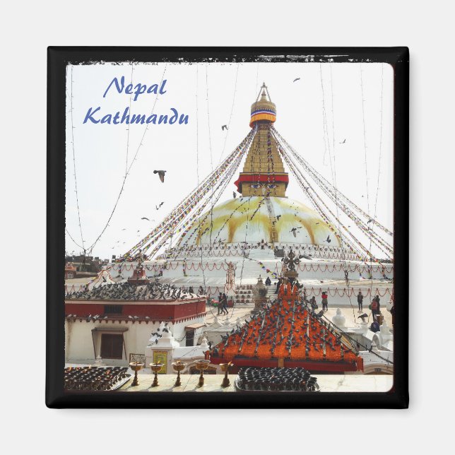 Aimant Stupa à Boudhanath, Katmandou - Népal (Devant)