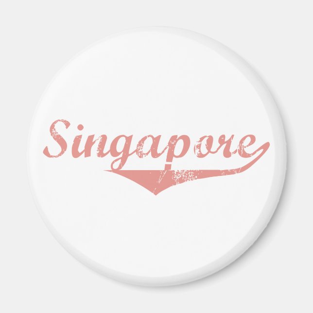 Aimant Style Révolution Singapour (Devant)