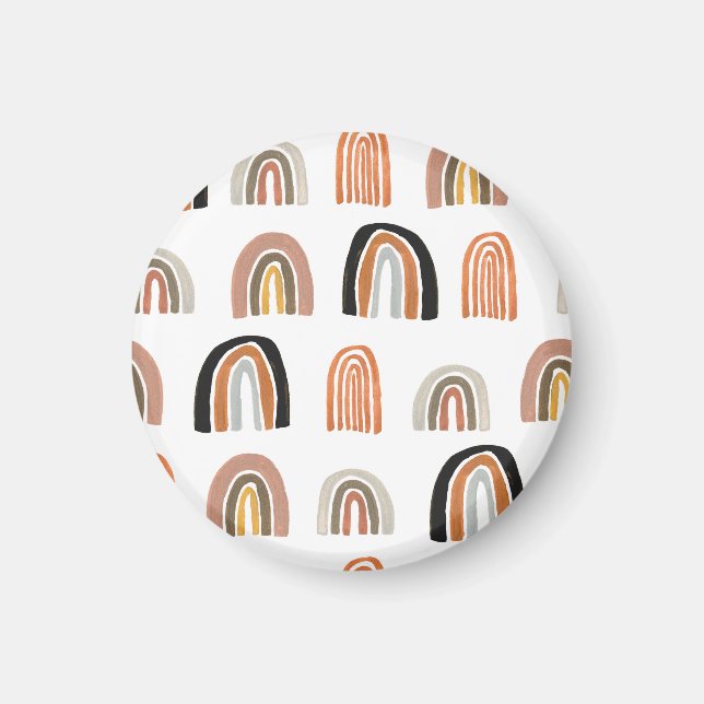 Aimant Style simple Pastel Rainbow pour enfants (Devant)