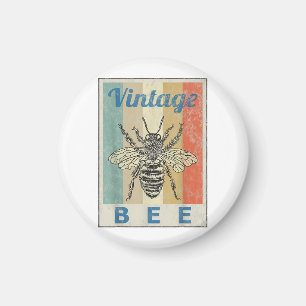 Aimant Style vintage Abee Queen Honey apiculteur apekeepe