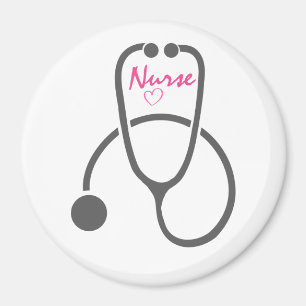 Aimant Stylish Grey Nursing Stethoscope Illustration
