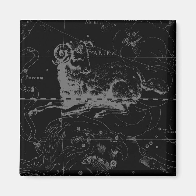 Aimant Stylish Vintage Aries Constellation by Hevelius (Devant)