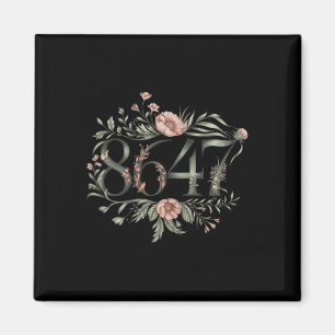 Aimant Subtle Anti Trump 8647 Floral Boho Président