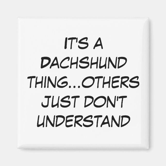 Aimant Suburban Chicagoland Dachshund Amateurs (Devant)