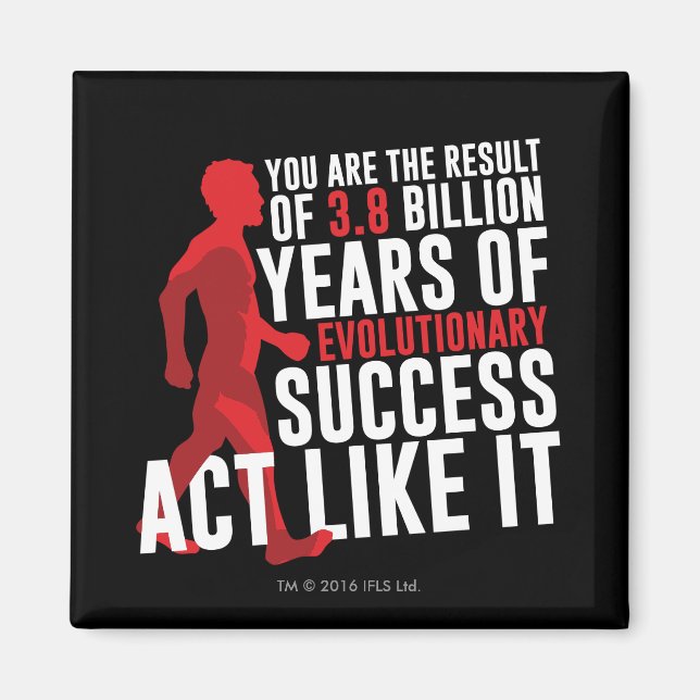 Aimant Succès évolutionnaire (Devant)