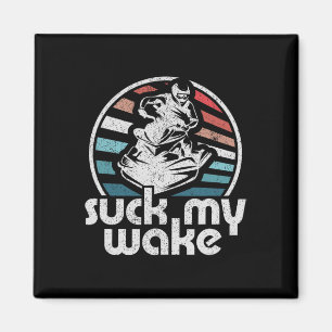 Aimant Suck My Wake Jet Ski Rétro les années 70 Drôle Jet