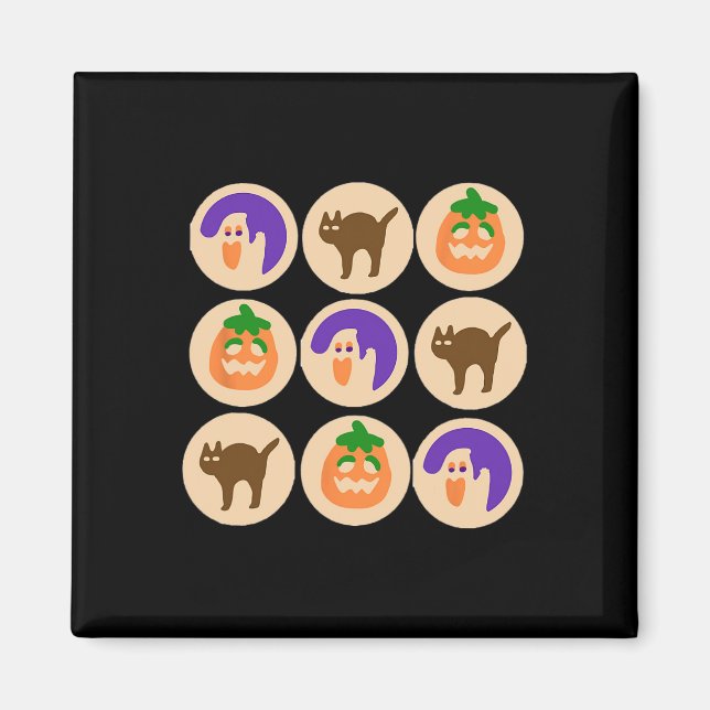 Aimant Sucre Cookie Halloween Merch (Devant)