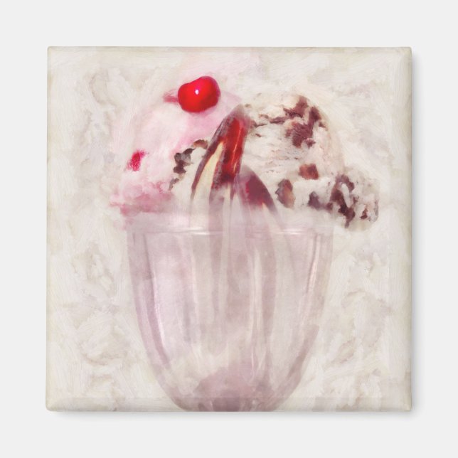 Aimant Sucré - Crème glacée - Coupe glacée (Devant)