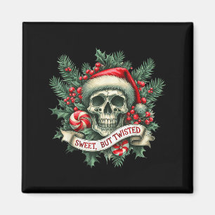 Aimant Sucre de canne doux mais tordu Retro Skeleton Skul