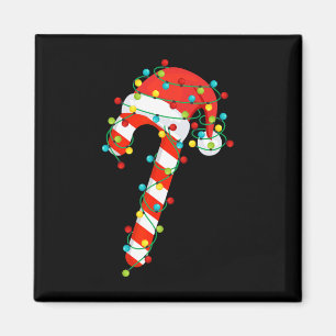 Aimant Sucre de canne Joyeux Et Lumières De Noël Hommes W