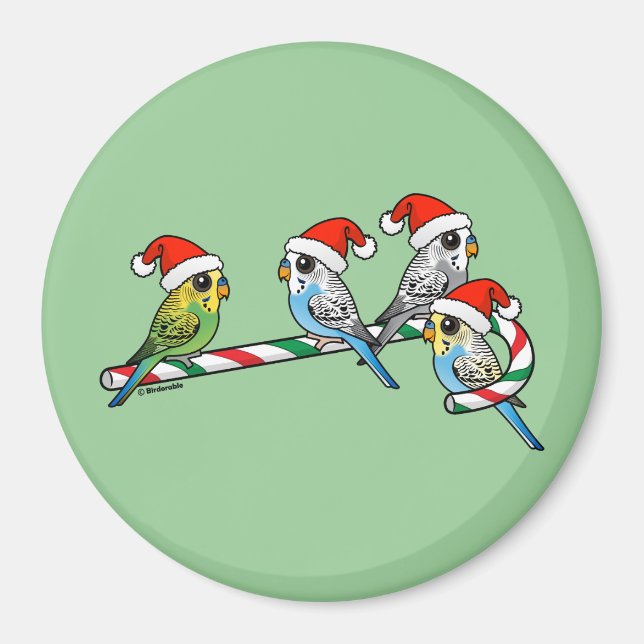 Aimant Sucre de canne Père Noël Budgies (Devant)