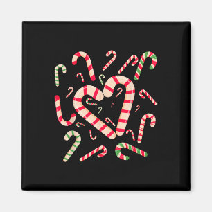 Aimant Sucre de canne Rouge Et Blanc Père Noël Noël Funny