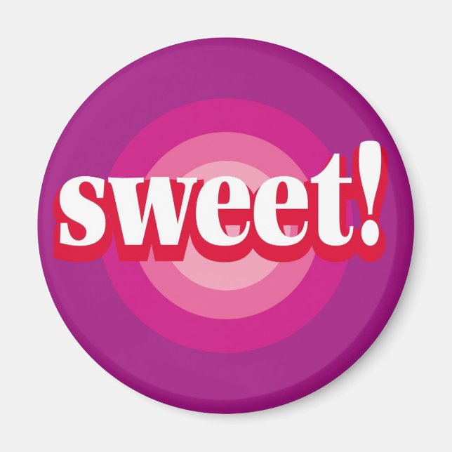 Aimant Sucré sur Fond de Cible (Devant)