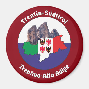 Aimant Südtirol – Alto Adige - Italien - Italia Magnete