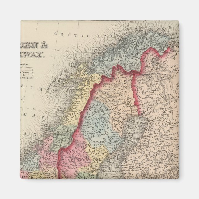 Aimant Suède et Norvège (Devant)