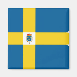 Aimant Suède-Royal, drapeau de la Suède